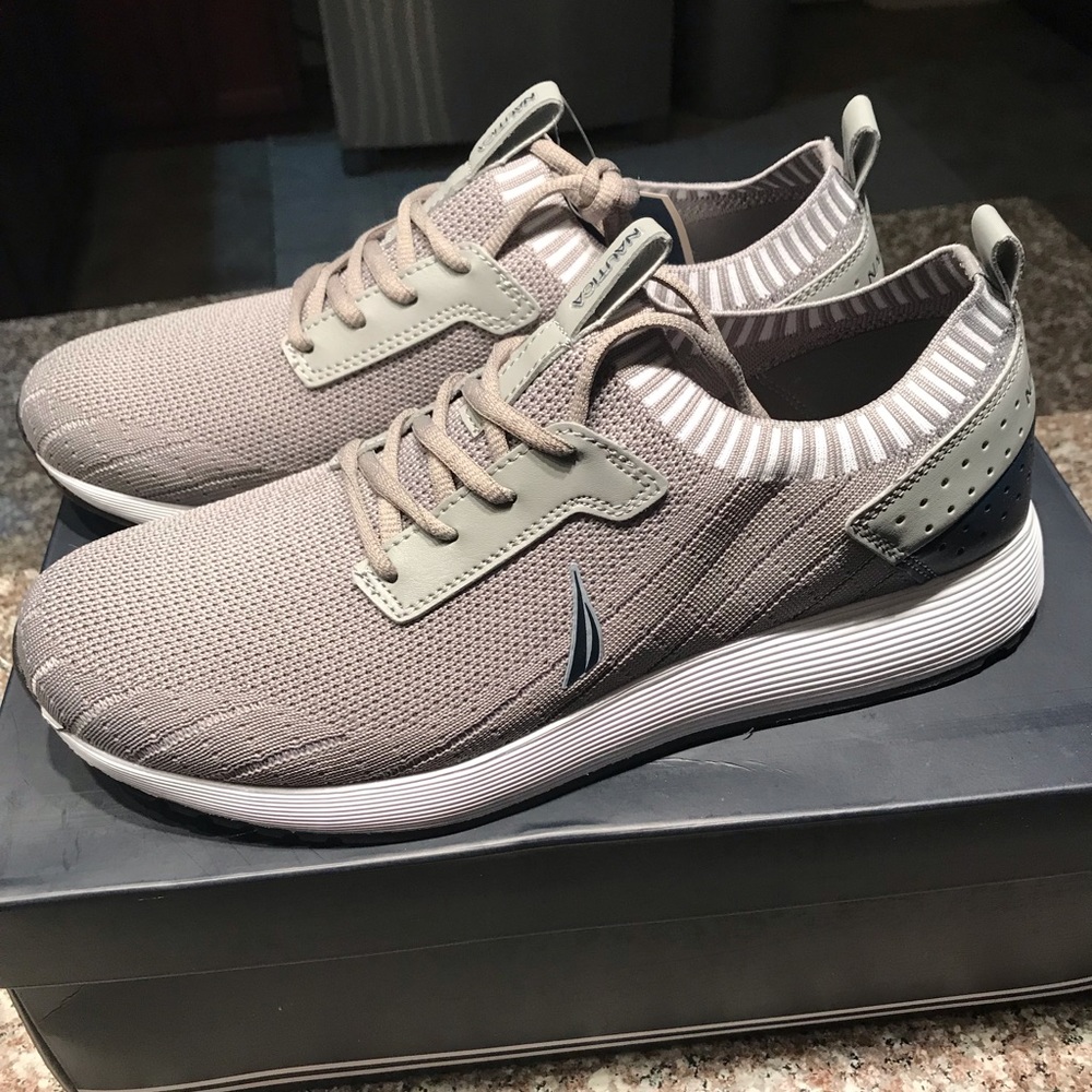 Nautica Men’s Casual Sneakers Rembold Grey Knit 10